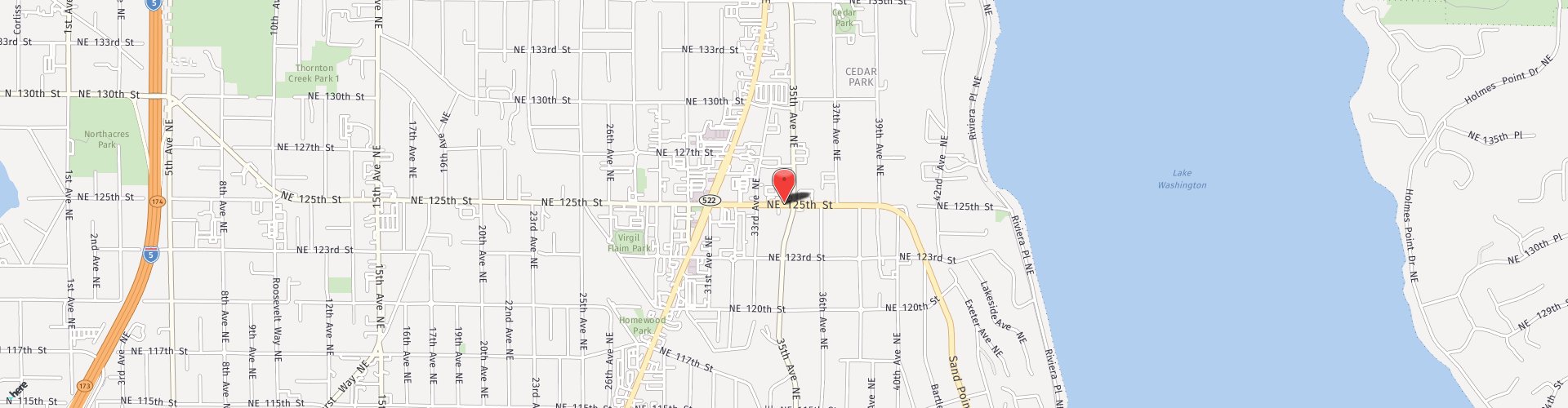 Location Map: 3327 NE 125th St Seattle, WA 98125